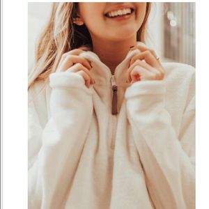 UO Angela Fleece Pullover Top